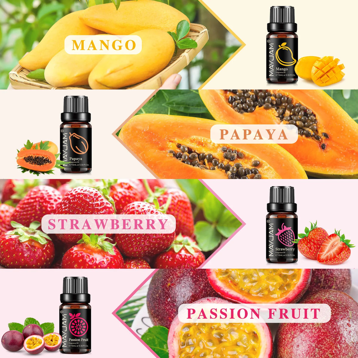 Fragrances Fruitées MAYJAM - Boîte découverte 8 x 10mL