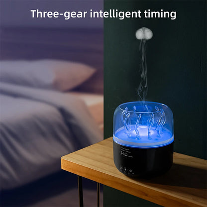 Rotating Jellyfish Aroma Diffuser Dancing Seaweed Mist Mode Smart Humidifier with Remote 7-Color LED Night Light for Home