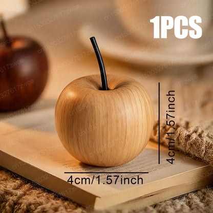 Natural Wood Apple Aroma Diffuser Car Home Office Tabletop Decor, Relaxing Scent Dispenser, Holiday Gift, Essential Oil Diffuser